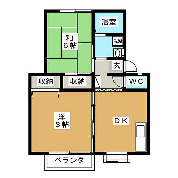 メゾンアムール 102｜静岡県静岡市清水区有東坂(賃貸アパート2DK・1階・49.19㎡)の写真 その2