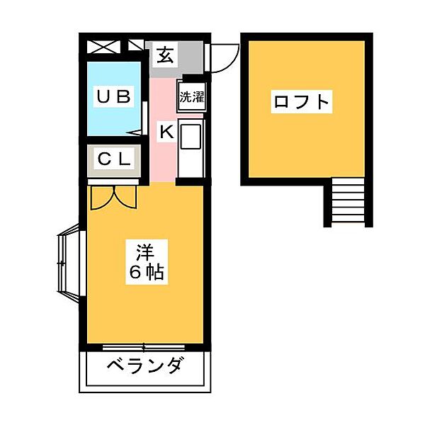 エンゼルパレス 206｜静岡県静岡市清水区草薙一里山(賃貸アパート1R・2階・16.42㎡)の写真 その2