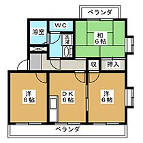 プレミールＭ  ｜ 静岡県静岡市清水区鳥坂（賃貸マンション3DK・3階・51.84㎡） その2