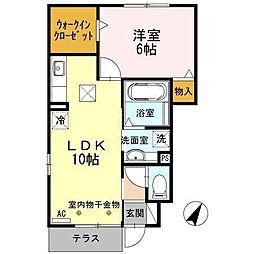 フェアリー 1LDKの間取図画像