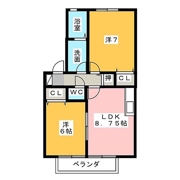 グローバルヴィレッジ ｜静岡県静岡市清水区大坪１丁目(賃貸アパート2LDK・1階・49.59㎡)の写真 その2