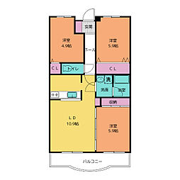 間取図画像 3LDK