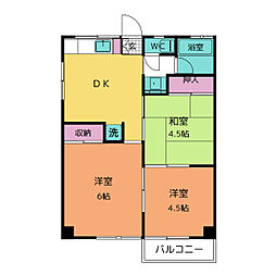 EagleMiho 3DKの間取図画像