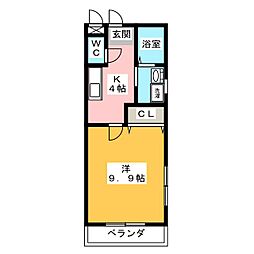 間取図画像 1K