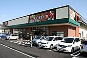 スーパー「CO-OPまで410m」