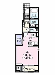 フェニックス II ワンルームの間取図画像