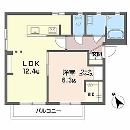 ファミール・S 1LDKの間取図画像
