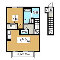 プリメーラ  ｜ 静岡県静岡市駿河区西島（賃貸アパート1LDK・2階・44.89㎡） その2