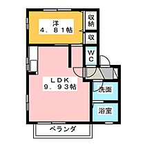 リビングタウン小鹿Ｅ  ｜ 静岡県静岡市駿河区小鹿（賃貸アパート1LDK・2階・35.43㎡） その2