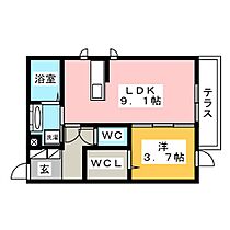 ドルチェ南八幡A  ｜ 静岡県静岡市駿河区南八幡町（賃貸マンション1LDK・1階・34.66㎡） その2