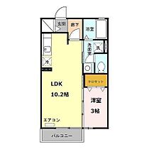 シャルム青山III  ｜ 静岡県静岡市駿河区下川原３丁目（賃貸アパート1LDK・2階・33.61㎡） その2