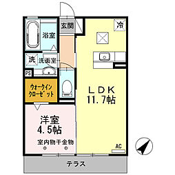 アネラ・ハレ 1LDKの間取図画像