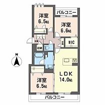 シャーメゾンレジデンス 301 ｜ 静岡県浜松市中央区佐藤３丁目18-12（賃貸マンション3LDK・3階・79.33㎡） その2