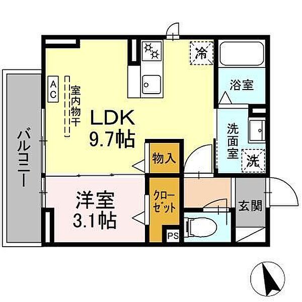 仮）Ｄ－ｒｏｏｍ元目町 201｜静岡県浜松市中央区元目町(賃貸アパート1LDK・2階・32.80㎡)の写真 その1