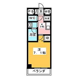 間取図画像 1K