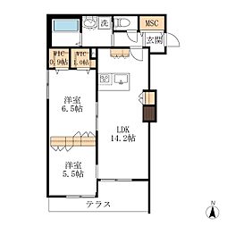 間取図画像 2LDK