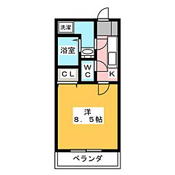 LUMIERE 1Kの間取図画像