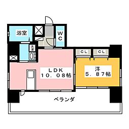 EXEITAYAMACHI 1LDKの間取図画像