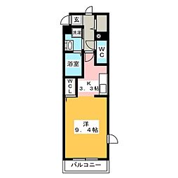 JoyHome 1Kの間取図画像