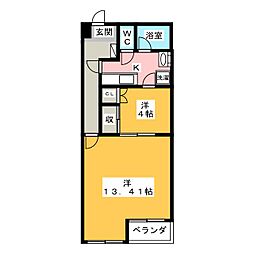 ARCO10 2Kの間取図画像