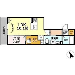 アッラ・フォンターナ 1LDKの間取図画像