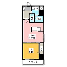 SpringHouseKoyamachi 1LDKの間取図画像