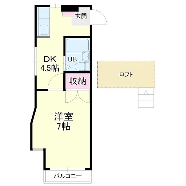 シャトレ富塚 ｜静岡県浜松市中央区富塚町(賃貸マンション1DK・2階・26.06㎡)の写真 その2