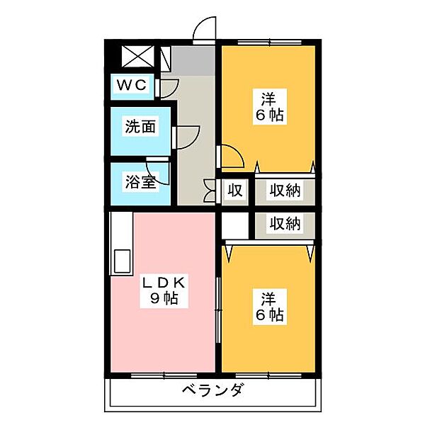 メゾンマスカット ｜静岡県浜松市中央区和合北３丁目(賃貸マンション2LDK・4階・51.97㎡)の写真 その2