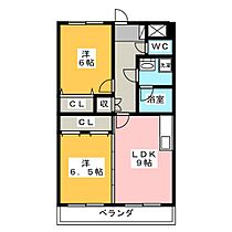 メゾンマスカット  ｜ 静岡県浜松市中央区和合北３丁目（賃貸マンション2LDK・1階・51.97㎡） その2