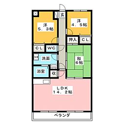 Vento484. 3LDKの間取図画像