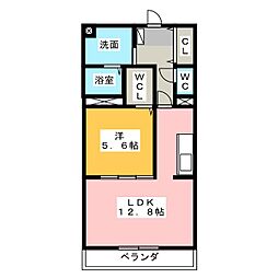ラパノス 1LDKの間取図画像
