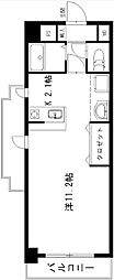 ビリーヴヒルズ 1Kの間取図画像
