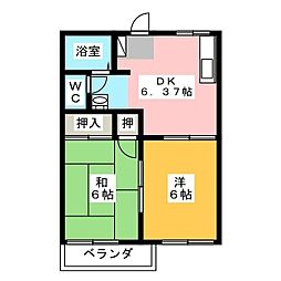 ハイツ・フォルテ 2DKの間取図画像