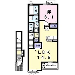 ベルフィオーレ 1LDKの間取図画像
