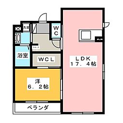 ケルン1 1LDKの間取図画像