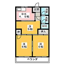 マウンテンII  ｜ 静岡県浜松市中央区名塚町（賃貸アパート3DK・2階・44.60㎡） その2