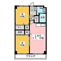 ヴィラージュ有玉  ｜ 静岡県浜松市中央区有玉南町（賃貸マンション2LDK・1階・53.48㎡） その2