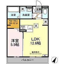 コスモ 103 ｜ 静岡県浜松市中央区子安町317-1（賃貸アパート1LDK・1階・43.36㎡） その2