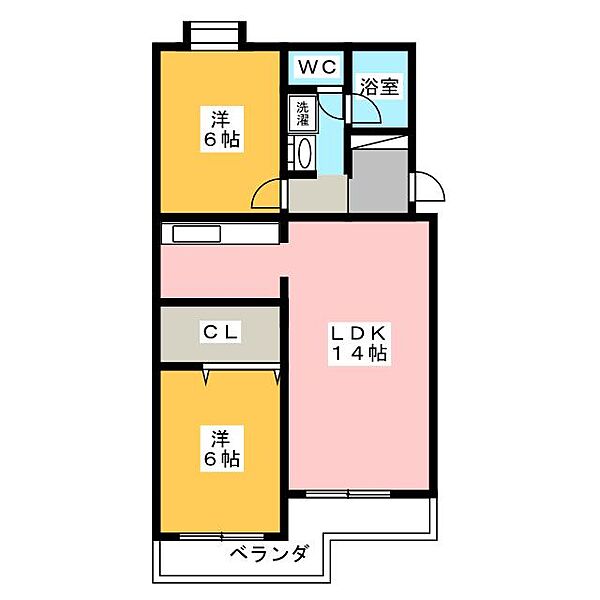 ローザンヌ　V ｜静岡県浜松市中央区丸塚町(賃貸マンション2LDK・3階・59.04㎡)の写真 その2