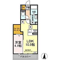 グランツタウン 205 ｜ 静岡県浜松市中央区佐藤２丁目823、824（賃貸アパート1LDK・2階・36.81㎡） その2