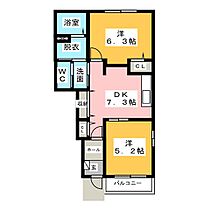 クリスタル　ティアラＡ　Ｂ  ｜ 静岡県浜松市中央区大島町（賃貸アパート2DK・1階・46.49㎡） その2