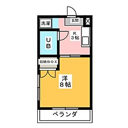 間取図画像 1K