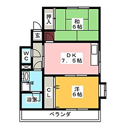 間取図画像 2DK