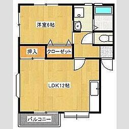 ローズマロウ 1LDKの間取図画像