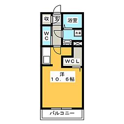 Mstyle ワンルームの間取図画像