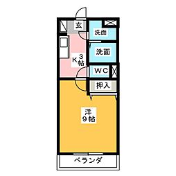 R.ESTATE 1Kの間取図画像