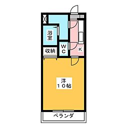たちばな弐番館 1Kの間取図画像