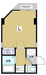 メゾン・オルセー 1Kの間取図画像