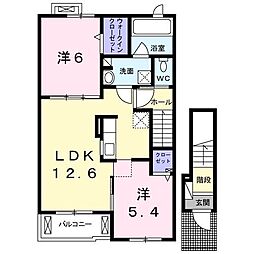 紫陽花 2LDKの間取図画像