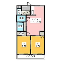 サンコートＳ’99  ｜ 静岡県沼津市西沢田（賃貸マンション2LDK・1階・49.50㎡） その2